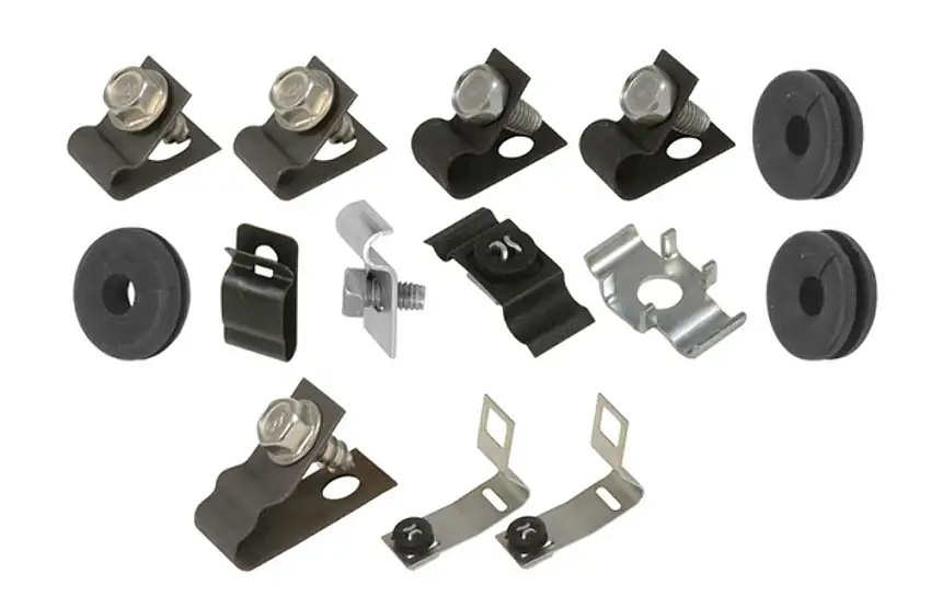 Fits 65-66 Mustang; 8 cylinder, Drum; Clip Kit-65Z-BF8