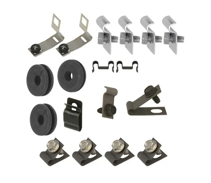 Fits 67 Mustang; 8 cylinder, 1pc Line; Clip Kit-67Z-BF81