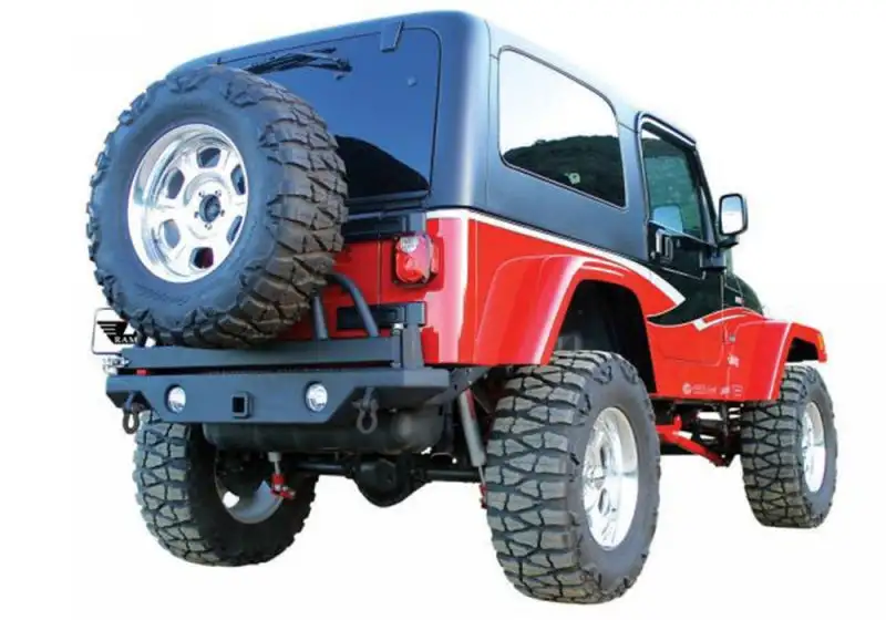 Rampage Jeep Wrangler(YJ) Recovery Bumper Rear - Black