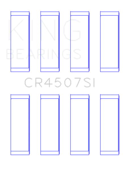 King Mazda MZR 2.3L 16V / Ford Duratec 2.3L 16V (Size .25) Connecting Rod Bearing Set (Set of 8)