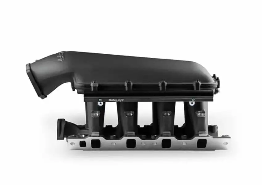 8.2 SBF Ford Hi-Ram EFI Manifold-Black - 300-272BK