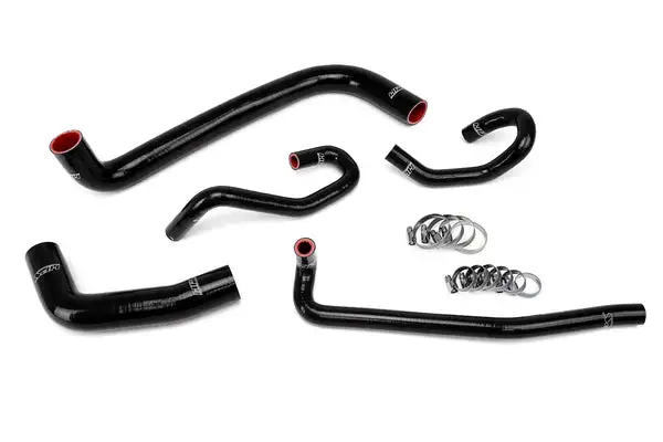 HPS Black Reinforced Silicone Radiator + Heater Hose Kit for Toyota 04 06 S (57-1425-BLK)