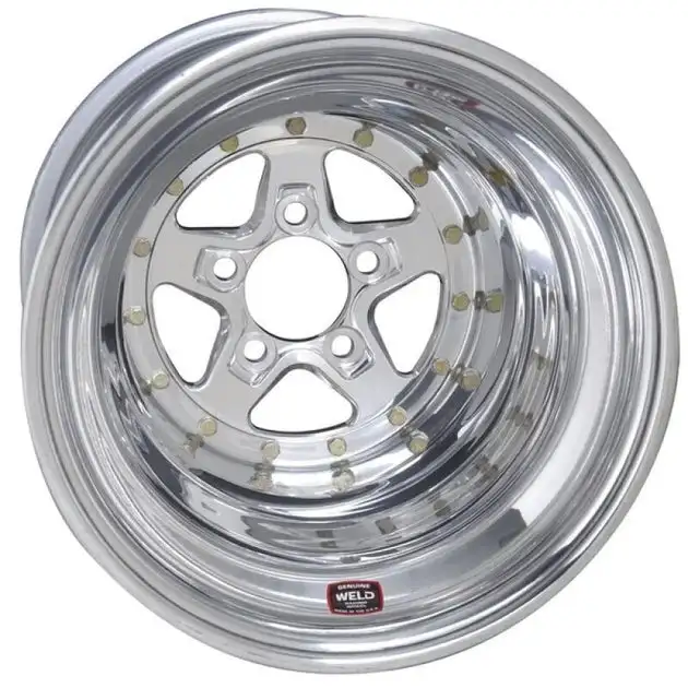 Weld Alumastar 2.0 15x8 / 5x4.75 BP / 4in. BS Polished Wheel - Non-Beadlock