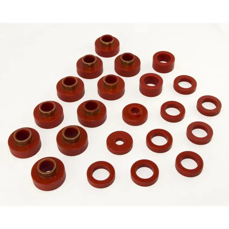 Rugged Ridge Body Mount Kit Red CJ7 22 Pieces