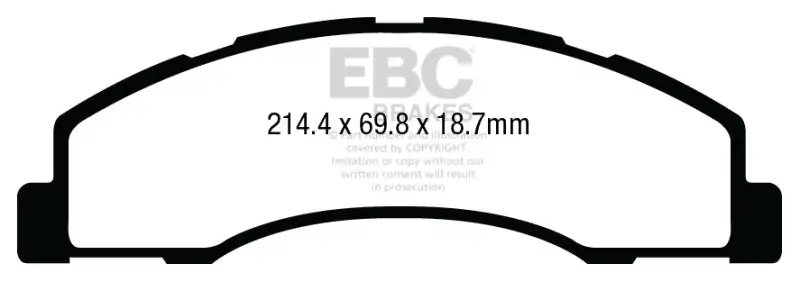 EBC 08-14 Ford Econoline E150 4.6L Orangestuff Front Brake Pads