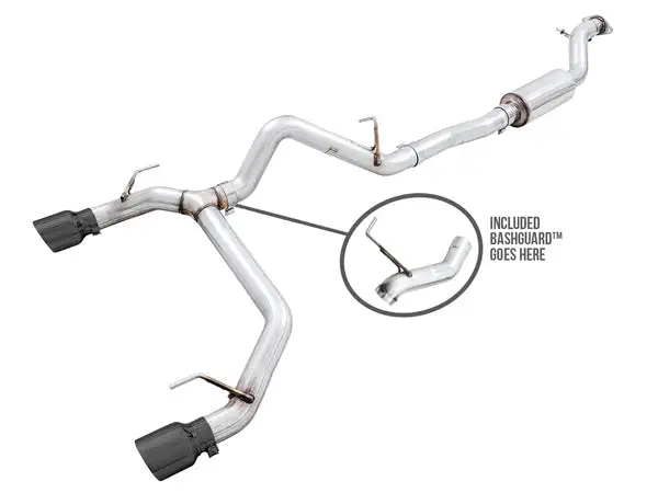 AWE Tuning AWE 0FG Catback Exhaust for Ford Bronco with BashGuardâ„¢ - Dual 4.5"  Tips - 3015-33456