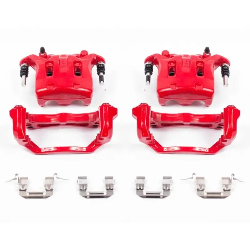 Power Stop 08-12 Infiniti EX35 Front Red Calipers w/Brackets - Pair