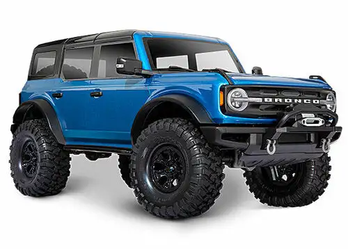 Traxxas TRX-4 2021 Ford Bronco Crawler Blue 92076-4 W/ Dual 2S 7600 Batteries