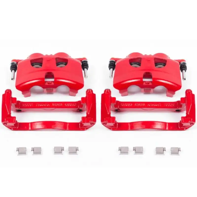 Power Stop 12-19 Ford F-150 Front Red Calipers w/Brackets - Pair