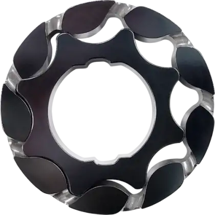 Boundary 2011+ Ford Coyote Mustang/GT350 Billet Black Oil Pump Gear - Vane Ported MartenWear Treated