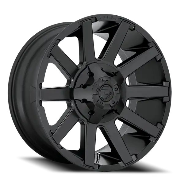 Aluminum Wheels 20X10 Contra D437 6 On 135/6 On 139.7 Matte Black 106.1 Bore -19 Offset 8 Spoke Fuel Off Road Wheels - D43720009846