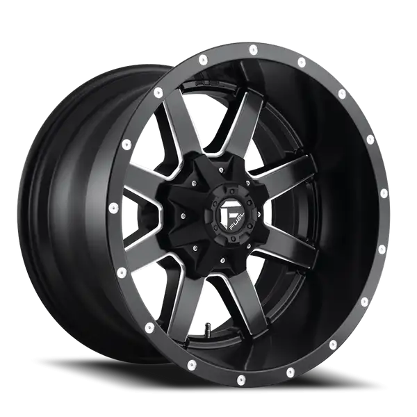 Aluminum Wheels 17X9 Maverick D538 6 On 135/6 On 139.7 Black Milled 106.4 Bore 20 Offset Fuel Off Road Wheels - D53817909857