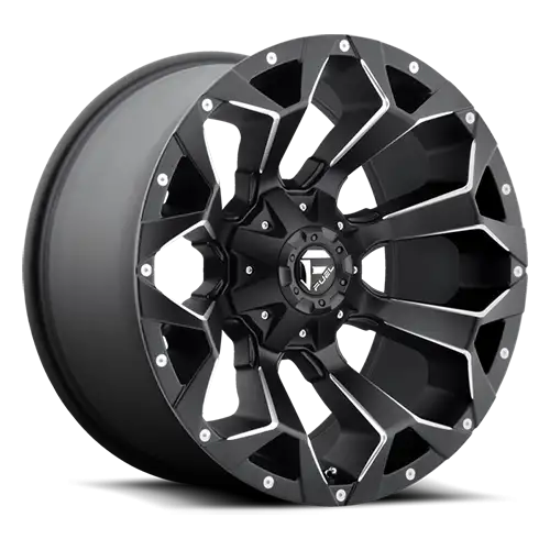 Aluminum Wheels 17X8.5 Assault D546 6 On 135/6 On 139.7 Matte Black Milled 106.4 Bore 14 Offset 8 Spoke Fuel Off Road Wheels - D54617859852