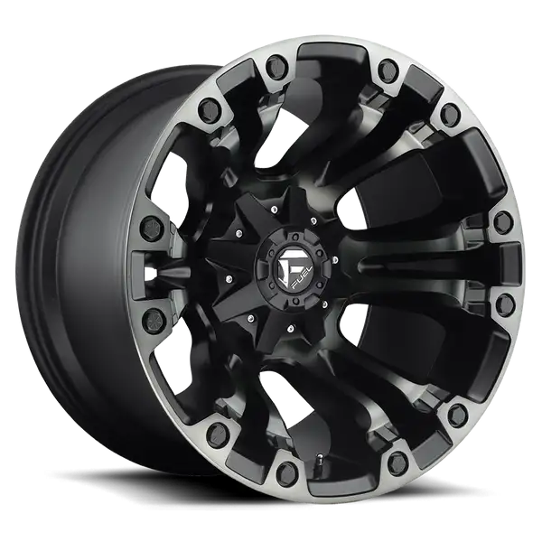 Aluminum Wheels 17X10 Vapor D569 8 On 165.1 Matte Black Double Dark Tint 125.2 Bore -18 Offset Fuel Off Road Wheels - D56917008247