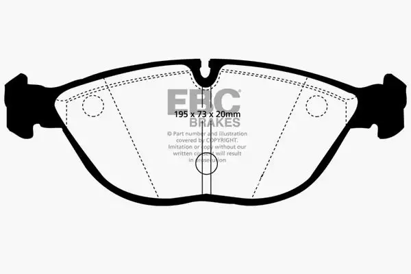 EBC Ultimax OEM Replacement Brake Pads (UD682)