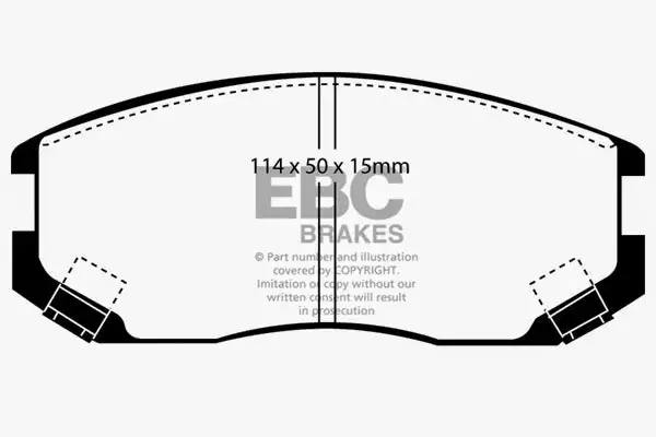 EBC Ultimax OEM Replacement Brake Pads (UD602)