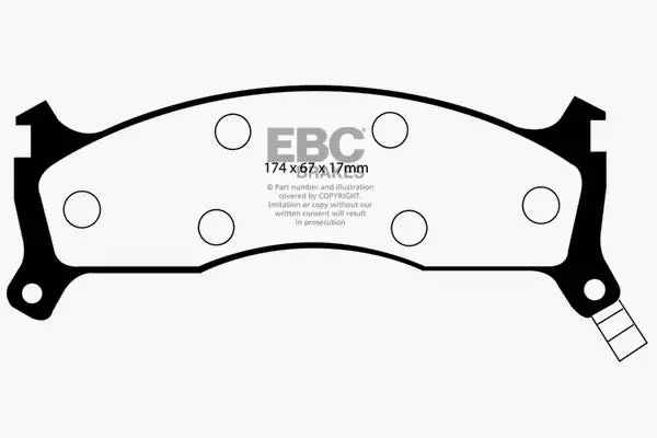 EBC Ultimax OEM Replacement Brake Pads (UD670)