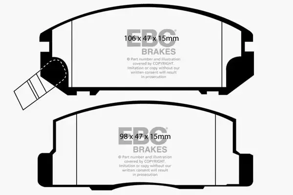 EBC Ultimax OEM Replacement Brake Pads (UD528)