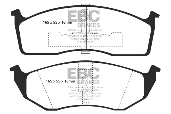 EBC Ultimax OEM Replacement Brake Pads (UD591)