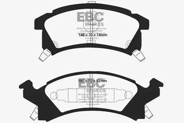 EBC Ultimax OEM Replacement Brake Pads (UD673)
