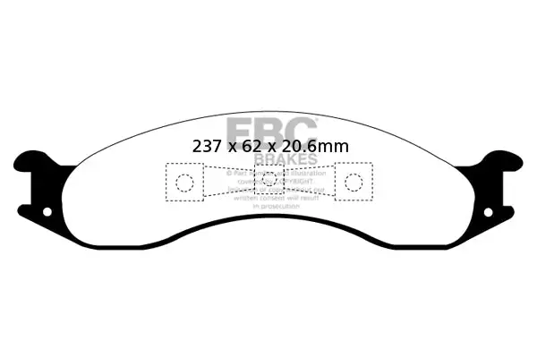 EBC Ultimax OEM Replacement Brake Pads (UD557)