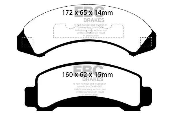 EBC Ultimax OEM Replacement Brake Pads (UD387)