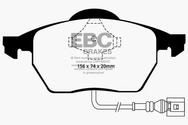 EBC Ultimax OEM Replacement Brake Pads (UD687)