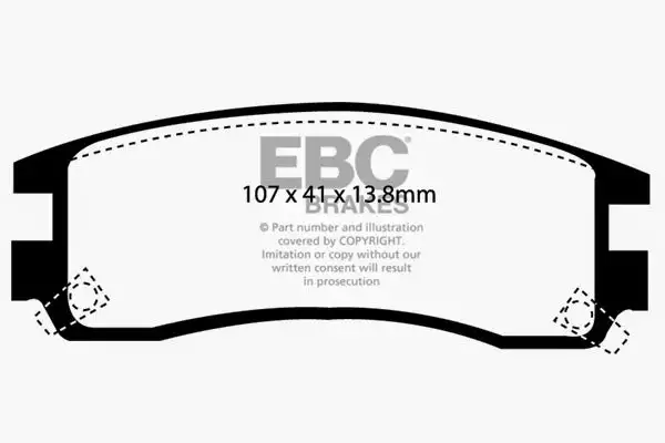 EBC Ultimax OEM Replacement Brake Pads (UD508)