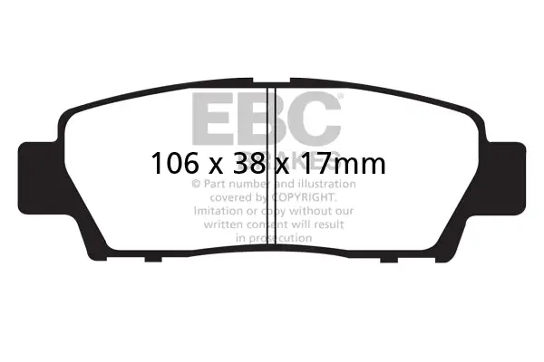 EBC Ultimax OEM Replacement Brake Pads (UD672)