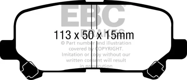 EBC Ultimax OEM Replacement Brake Pads (UD1281)