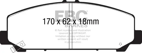 EBC Ultimax OEM Replacement Brake Pads (UD1286)
