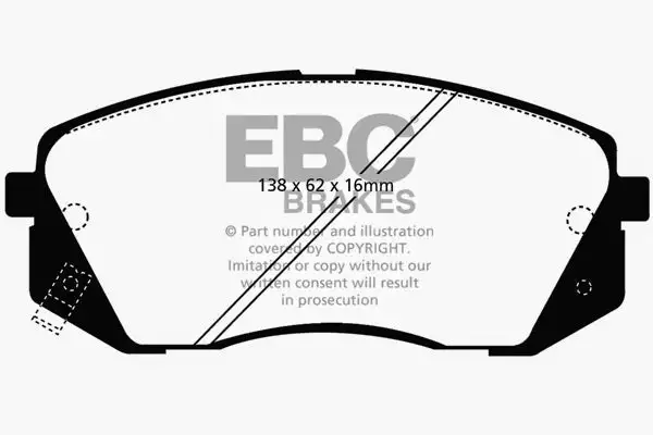 EBC Ultimax OEM Replacement Brake Pads (UD1295)