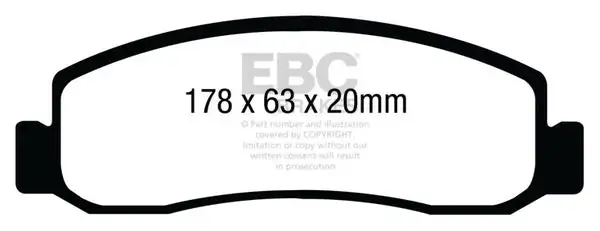 EBC Ultimax OEM Replacement Brake Pads (UD1333)