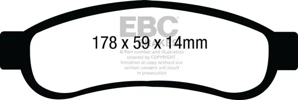EBC Ultimax OEM Replacement Brake Pads (UD1334)