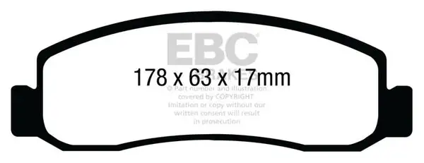 EBC Ultimax OEM Replacement Brake Pads (UD13331)