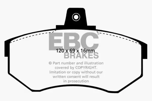 EBC Ultimax OEM Replacement Brake Pads (UD227)