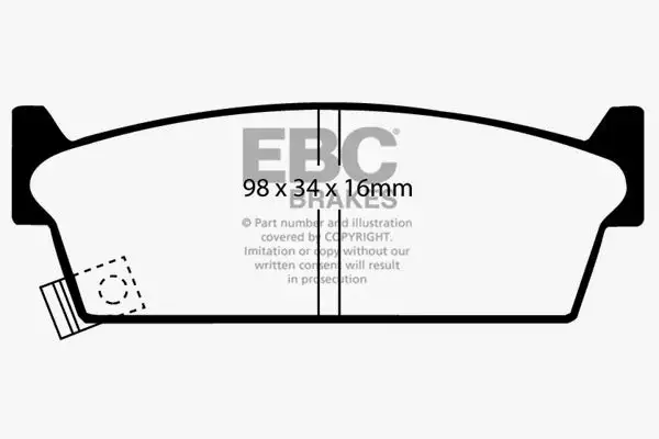 EBC Ultimax OEM Replacement Brake Pads (UD479)