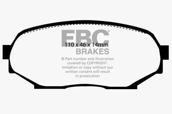 EBC Ultimax OEM Replacement Brake Pads (UD525)