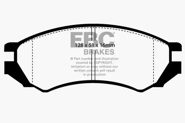 EBC Ultimax OEM Replacement Brake Pads (UD549)