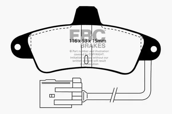 EBC Ultimax OEM Replacement Brake Pads (UD661)