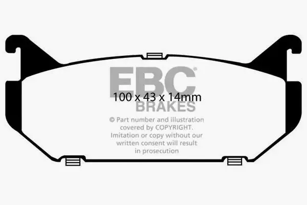 EBC Ultimax OEM Replacement Brake Pads (UD584)