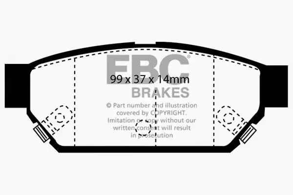 EBC Ultimax OEM Replacement Brake Pads (UD596)