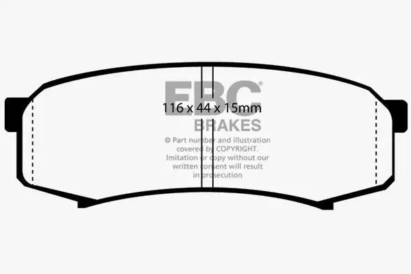 EBC Ultimax OEM Replacement Brake Pads (UD606)