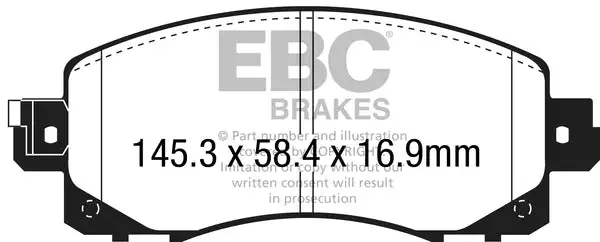 EBC Greenstuff 2000 Series Sport Brake Pads (DP22330)