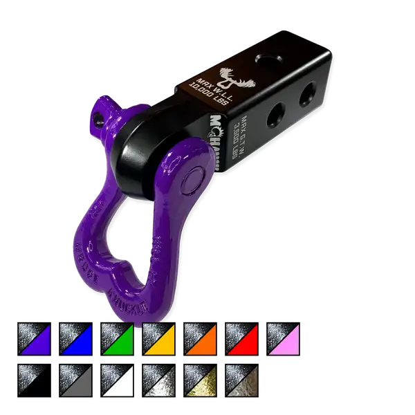 XL 3/4 Shackle and Mohawk 2.0 Receiver Combo Black Lung / Grape Escape Moose Knuckle Offroad - Moose Knuckle Offroad - FN000022-001
