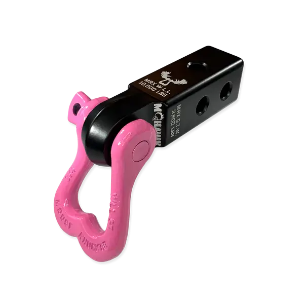 XL 3/4 Shackle and Mohawk 2.0 Receiver Combo Black Lung / Pretty Pink Moose Knuckle Offroad - Moose Knuckle Offroad - FN000022-007
