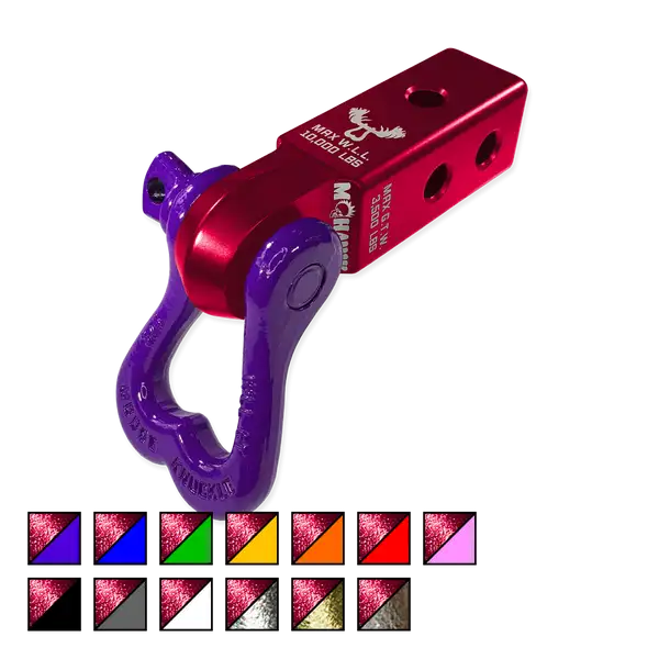 XL 3/4 Shackle and Mohawk 2.0 Receiver Combo Red Rum / Grape Escape Moose Knuckle Offroad - Moose Knuckle Offroad - FN000022-101