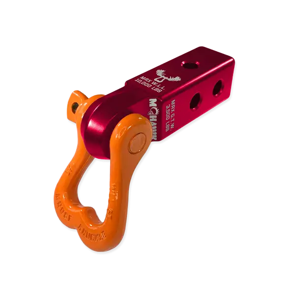 XL 3/4 Shackle and Mohawk 2.0 Receiver Combo Red Rum / Obscene Orange Moose Knuckle Offroad - Moose Knuckle Offroad - FN000022-105