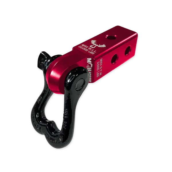 XL 3/4 Shackle and Mohawk 2.0 Receiver Combo Red Rum / Black Hole Moose Knuckle Offroad - Moose Knuckle Offroad - FN000022-108