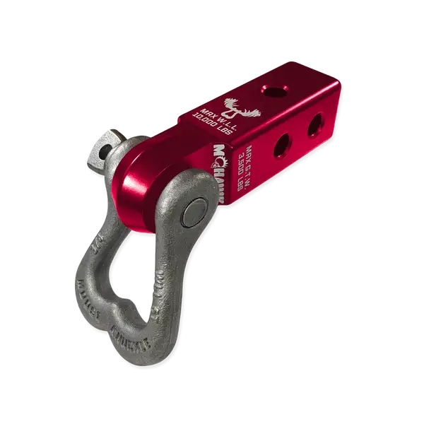 XL 3/4 Shackle and Mohawk 2.0 Receiver Combo Red Rum / Raw Dog Moose Knuckle Offroad - Moose Knuckle Offroad - FN000022-111